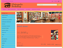 Tablet Screenshot of metropolisbookshop.com.au